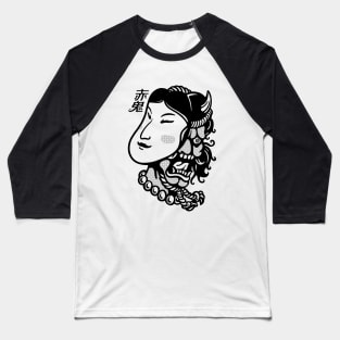 Hannya Demon V Baseball T-Shirt